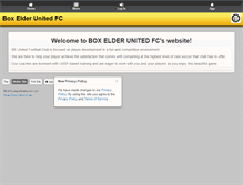 Tablet Screenshot of boxelderunitedfc.com